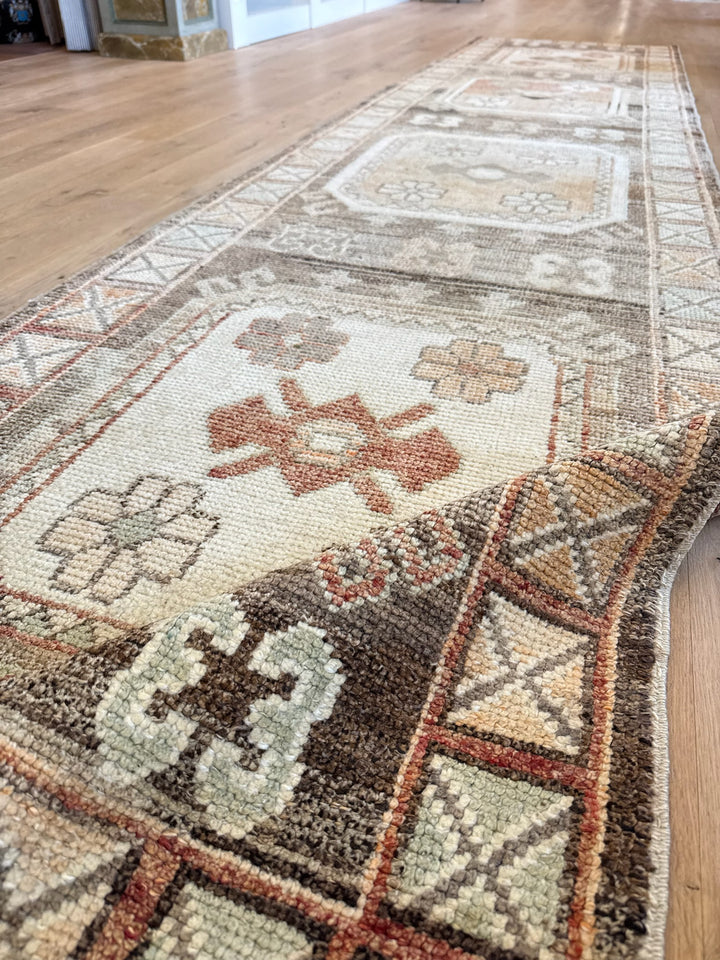 Oushak Runner (OLD WOOL) 3.1x13.7 - LillieKat Rugs