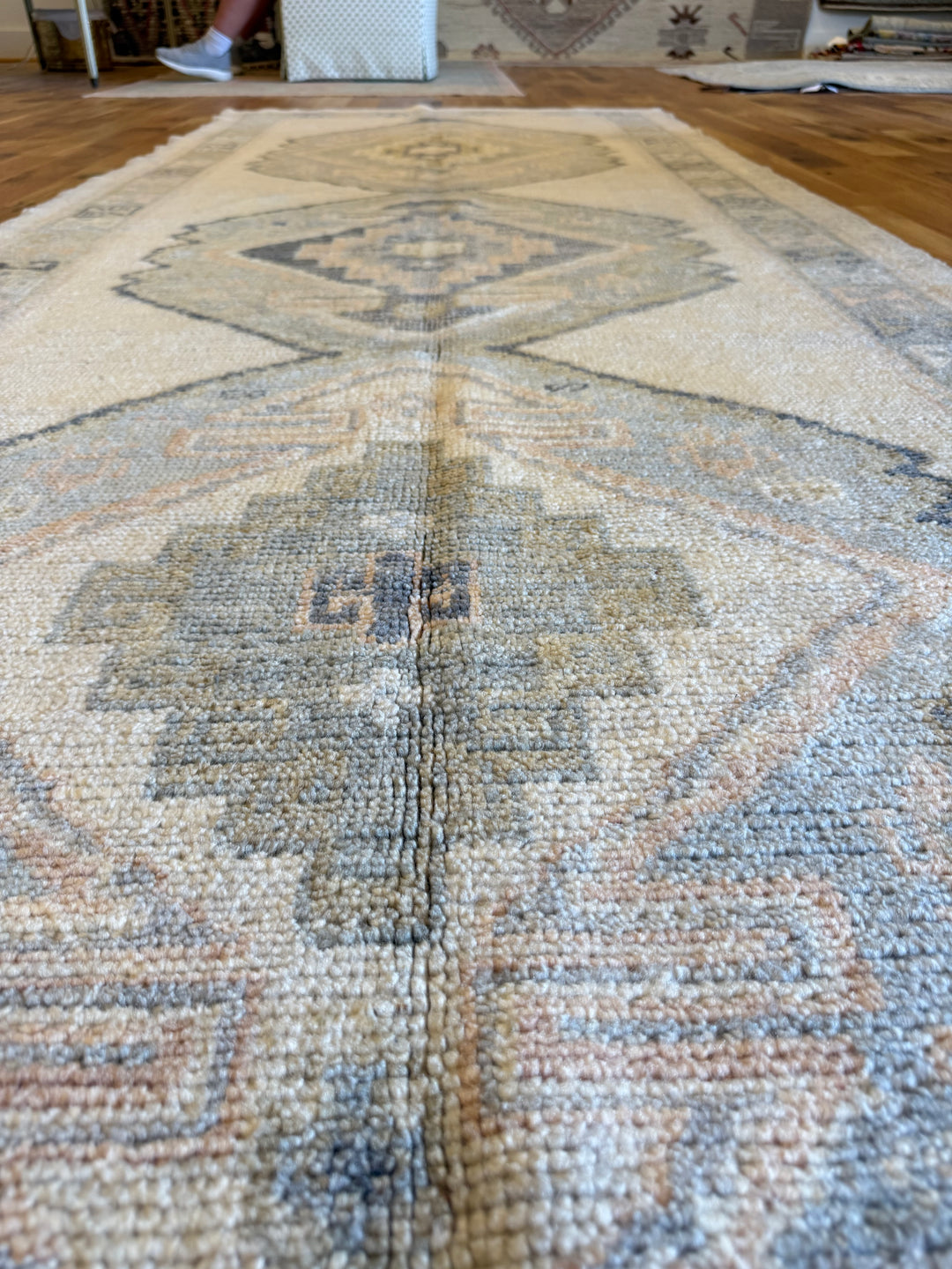 Oushak Gallery Runner 4.1x11.5 - LillieKat Rugs