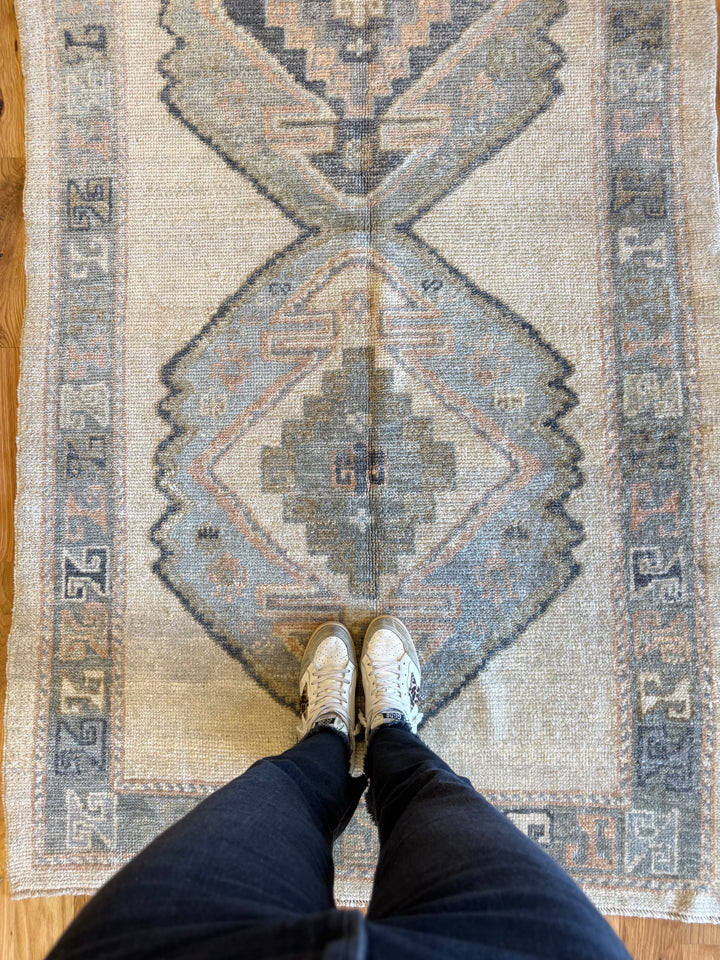 Oushak Gallery Runner 4.1x11.5 - LillieKat Rugs