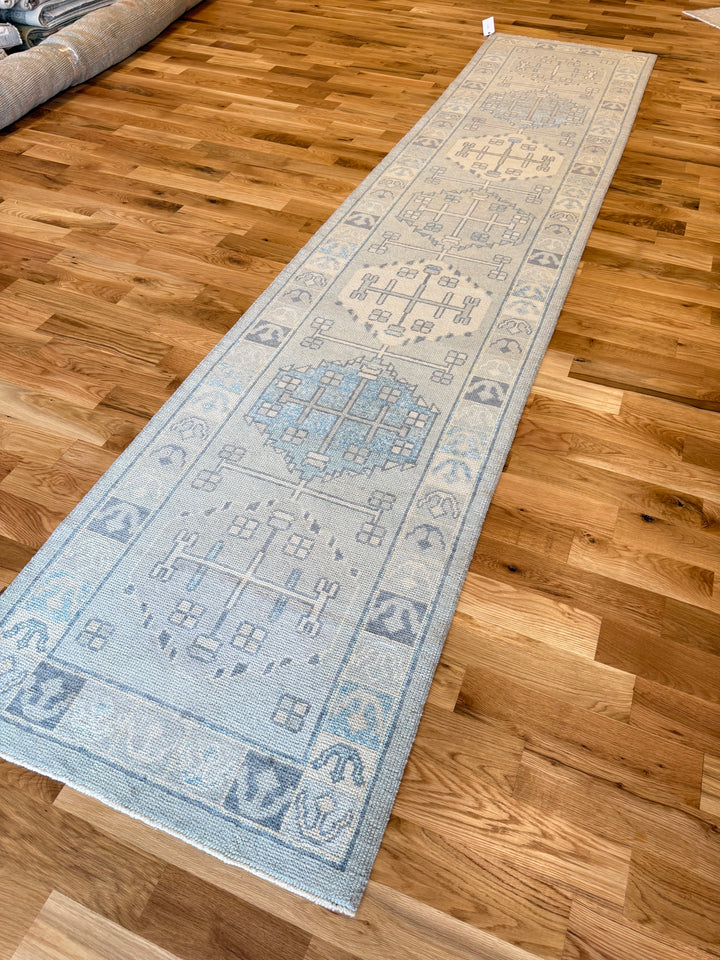 Oushak Runner 2.10x13.7 - LillieKat Rugs