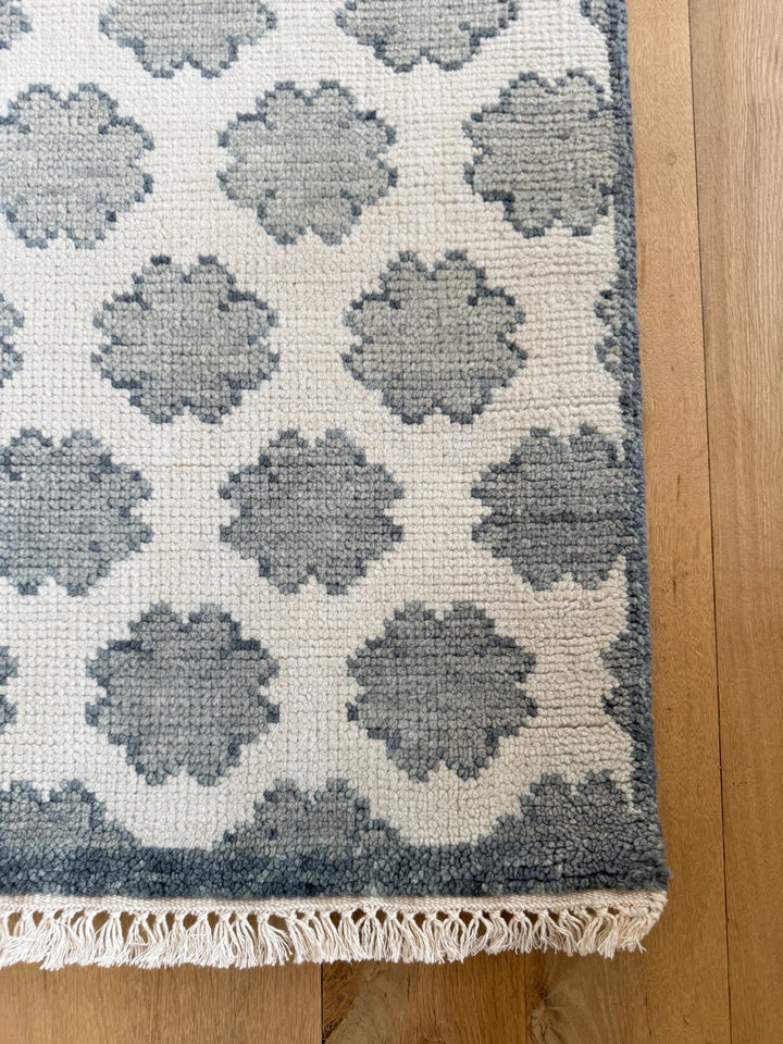 Flora (Blue) Oushak Runner 3.2x12.0 - LillieKat Rugs