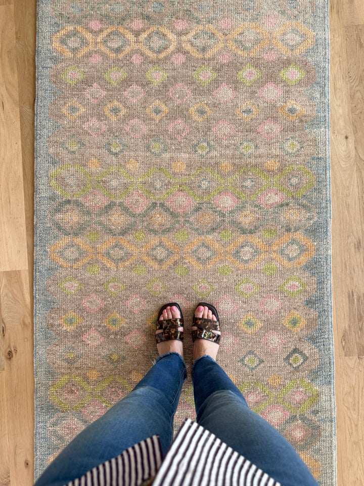 Oushak Runner 3.3x11.2 - LillieKat Rugs