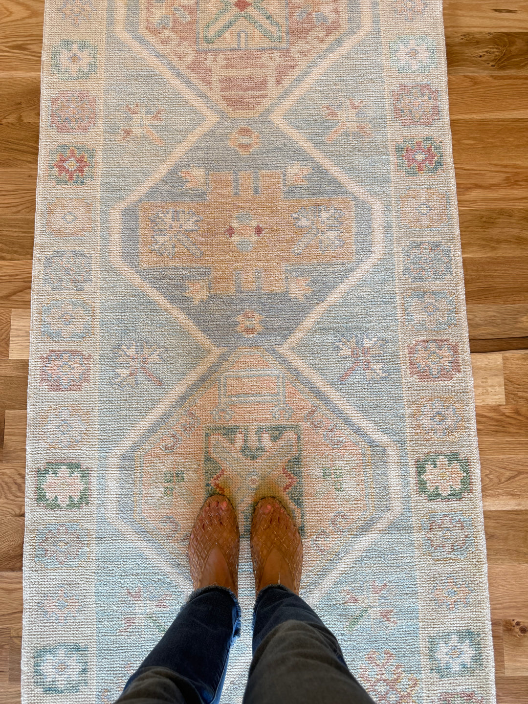 Oushak Runner 2.11x8.3 - LillieKat Rugs