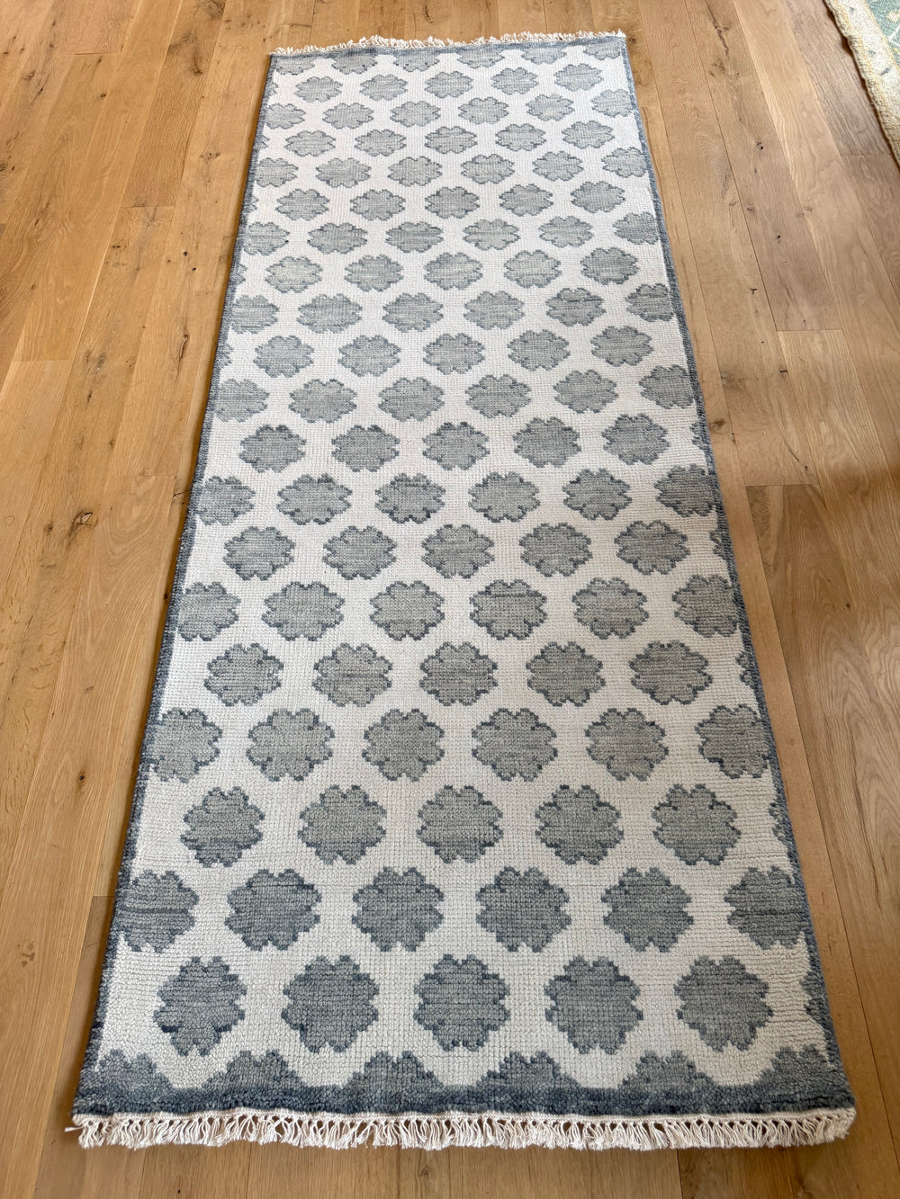Flora (Blue) Oushak Runner 3.1x7.10 - LillieKat Rugs