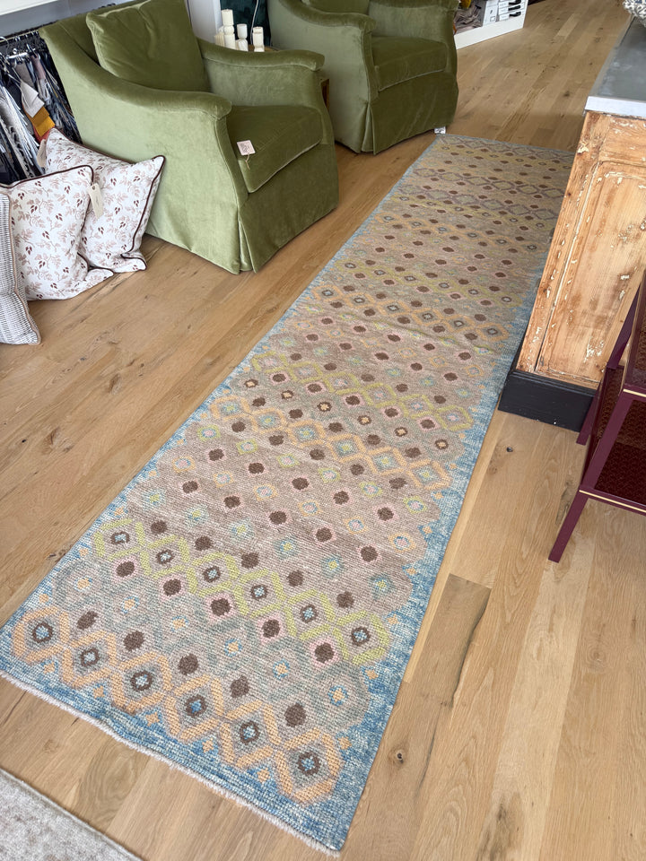 Oushak Runner 2.10x11.6 - LillieKat Rugs