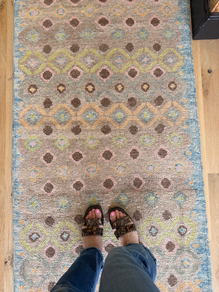 Oushak Runner 2.10x11.6 - LillieKat Rugs