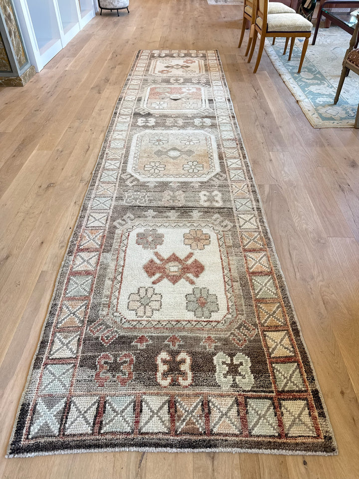 Oushak Runner (OLD WOOL) 3.1x13.7 - LillieKat Rugs