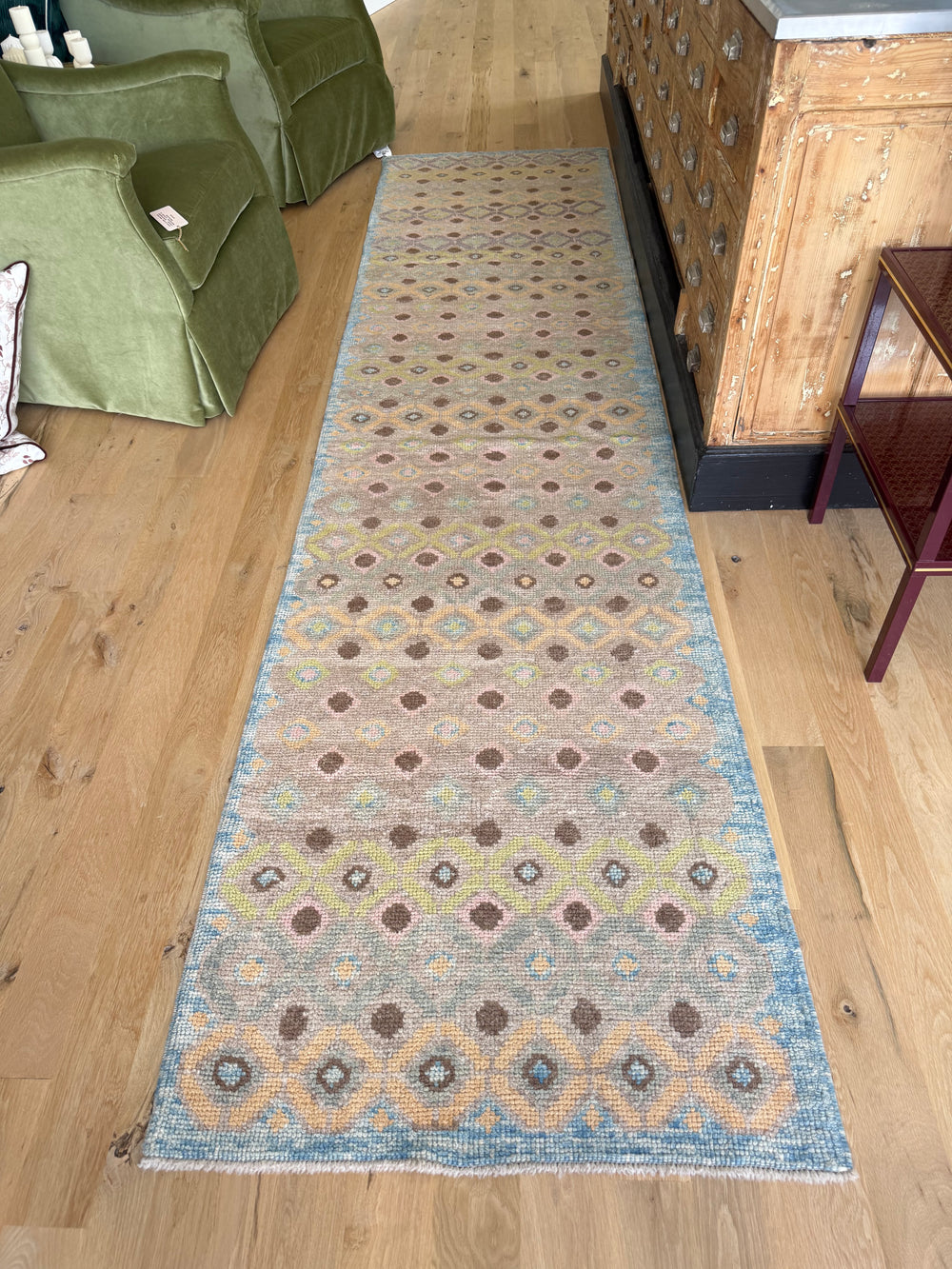 Oushak Runner 2.10x11.6 - LillieKat Rugs