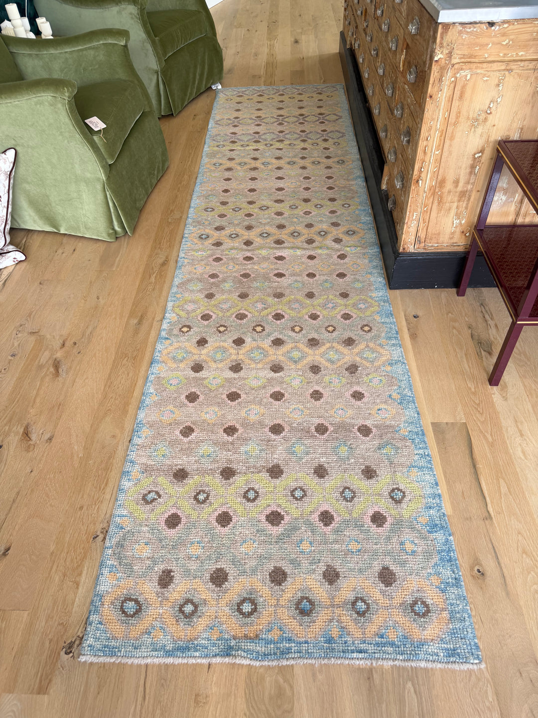 Oushak Runner 2.10x11.6 - LillieKat Rugs