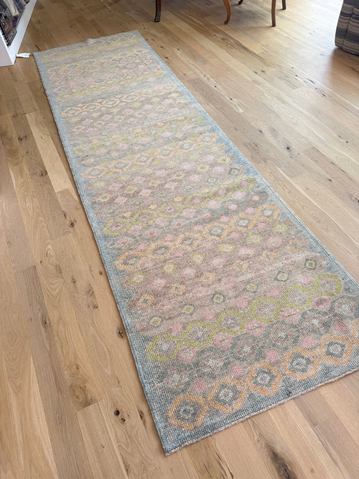 Oushak Runner 3.3x11.2 - LillieKat Rugs